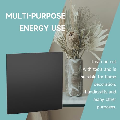 2Pcs Black HDPE Sheet 1/2" Thick 12" x 12" - color: Black, size: 12'' X 12''