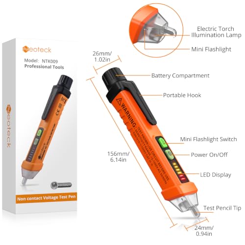 Neoteck Non Contact Voltage Detector 12-1000V AC Voltage Tester