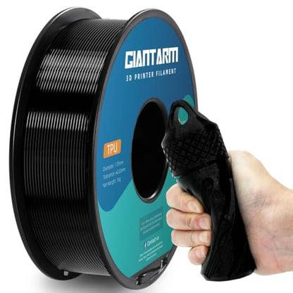GIANTARM 95A TPU 3D Printer Filament 1.75mm, 1kg Spool, Black, +/- 0.03mm - color: Tpu-black