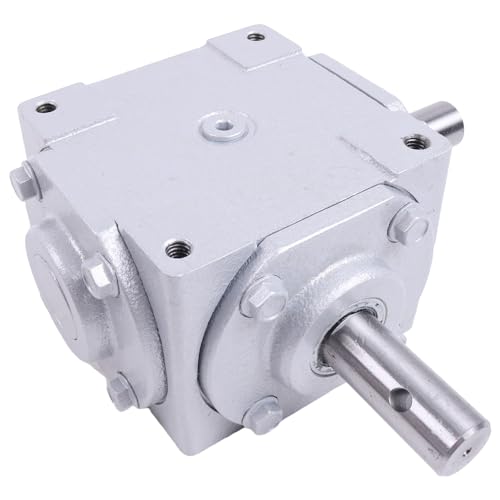 40 HP Right Angle Bevel Gearbox 19455-SR-KW-PH-GR & Keyed Shaft CW/CW 1:1
