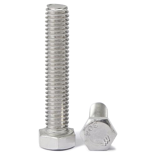 1/4-20 x 2-3/4" Hex Head Screws Hexagon Bolts, External Hex Drive, Stainless Steel 304, UNC Coarse Thread, Fully Threaded, Pack of 10 - size: 1/4-20 x 2-3/4"(10 PCS)