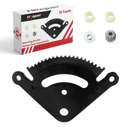 Flip Manufacturing Steering Sector Gear & Pinion Kit Fits John Deere LA Series - 19 Tooth LA120, LA125, LA130, LA135, LA140, LA145, LA150 Replace Part Number GX21924BLE, GX20053, GX20054 - color: 19 Tooth