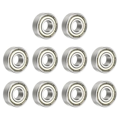 uxcell 10Pcs 696ZZ Deep Groove Ball Bearings, 6x15x5mm Chrome Steel - size: 696ZZ (6x15x5mm)