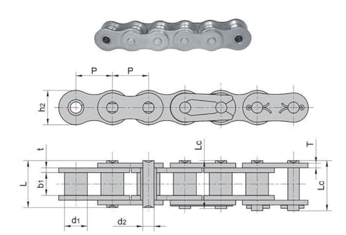 Jeremywell 100 SS Stainless Steel Roller Chain Connecting Link (2PCS)