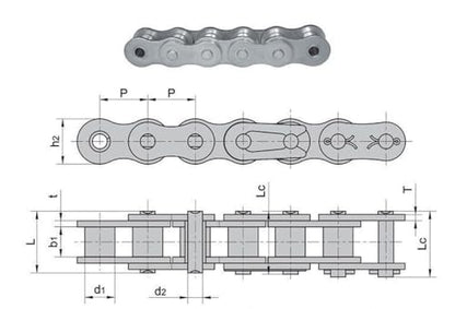 Jeremywell 100 SS Stainless Steel Roller Chain Connecting Link (2PCS)