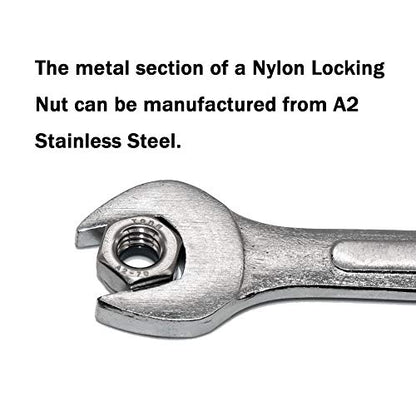 Fullerkreg #4-40 UNC Nylon Insert Lock Nut, 18-8 Stainless Steel - size: 4-40 (100 Pack)