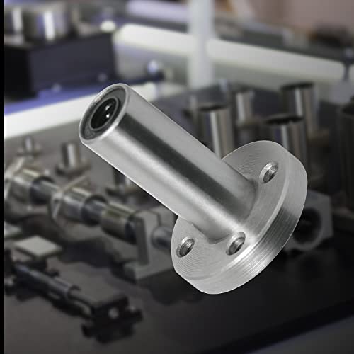 LMF10LUU Linear Ball Bearing Round Flange, ID 10mm, OD 19mm Linear Motion Ball Bearings Sae52100 Carbon Steel, 4 Rows of Steel Balls, Great for CNC, 3D Printer, Linear Rail Guide 2 PCS - size: LMF10LUU