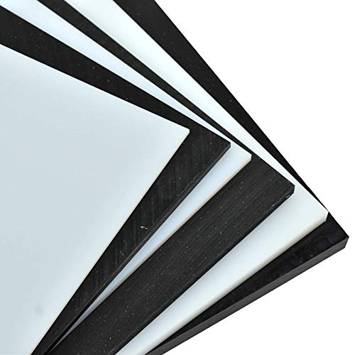 BuyPlastic Repro Black UHMW Polyethylene Plastic Sheet 3/8" x 12" x 24", Ultra High Molecular Weight Polyethylene Board, Size 11.75 in x 23.75 in
