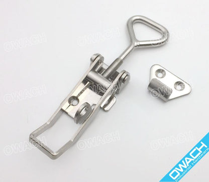 2 Pack OWACH Stainless Steel Adjustable Draw Latch Adjustable-Grip Padlockable Toggle Clamp (2 pack, Medium 3.78"~4.88") - size: 2 pack, Medium 3.78"~4.88"