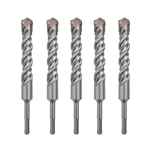 5 Pack 9/16" x 6.3" SDS Plus Rotary Hammer Bit, Concrete Drill Bits - size: 9/16 inch - 5 PACK