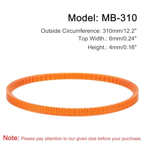 uxcell 4pcs MB Series Standard Sewing Machine Belts MB-310, 310mm/12.2" Lo - size: MB-310