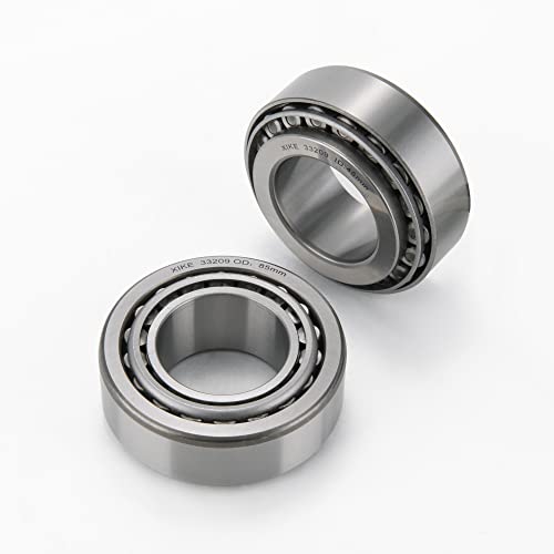 XIKE 2 Pcs 33209 Tapered Roller Bearings 45x85x32mm Cone and Cup Set. - size: 33209 45x85x32mm