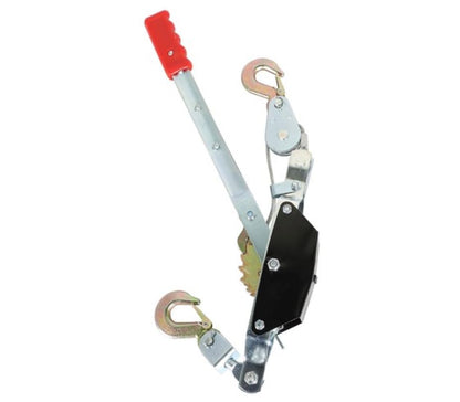 2 Ton Hand Winch Power Puller, 4000 LBS Come Along Cable Puller with Steel Cable & 2 Hooks, Heavy Duty Manual Winch for Towing
