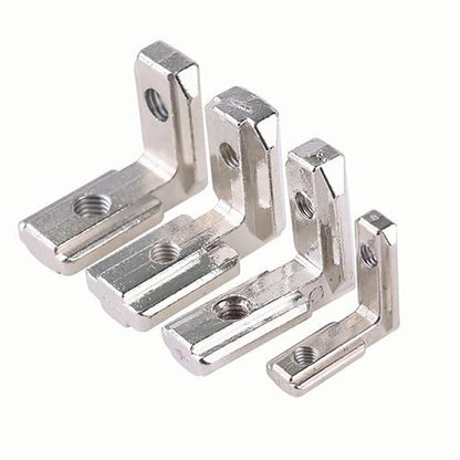 10Pcs Interior Joint Brackets, 90 Degree L-Shape, 3030 Series