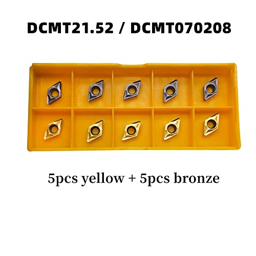DCMT21.51 DCMT21.52 DCMT070204 DCMT070208 Carbide Turning Inserts - color: 20pcs DCMT21.51 inserts