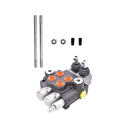 findmall 2 Spool Hydraulic Directional Control Valve 13GPM 3600PSI - size: 13 GPM, style: 2 Spool