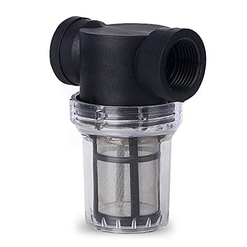 Denpetec 1Pcs Garden Pond 1 inch Inline Mesh Strainer Water Pump Filter Irrigation High Flow Pipeline Filter Garden Interface Strainer(Size:80 mesh) - size: 80 mesh
