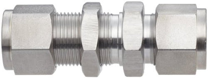 Brennan N2700-LN-08-08-SS Stainless Steel Compression Tube Fitting, Bulkhead Union, 1/2" Tube OD - size: 0.5 Inch