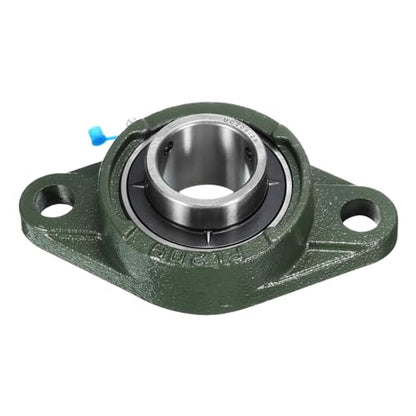 uxcell 2pcs UCFL209-28 Pillow Block Bearings 1-3/4 inch Bore Self Alignment, Solid Cast Iron Base Mounted Chrome Steel Bearings - size: UCFL209-28