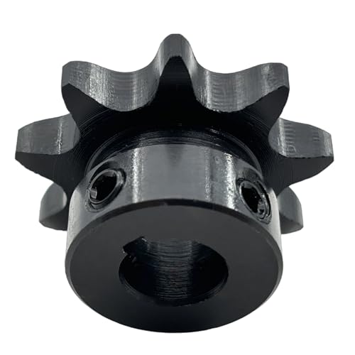 #40 Roller Chain Sprocket Type B 1/2 inch Bore 9 Tooth, Hardened Antirust 1045 Steel Drive Sprockets 40B9-1/2