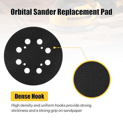 Orbital Sander Replacement Pad for Dewalt DWE64233 & N329079, 2 Pack - style: Plastic Pad