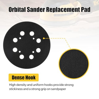 Orbital Sander Replacement Pad for Dewalt DWE64233 & N329079, 2 Pack - style: Plastic Pad