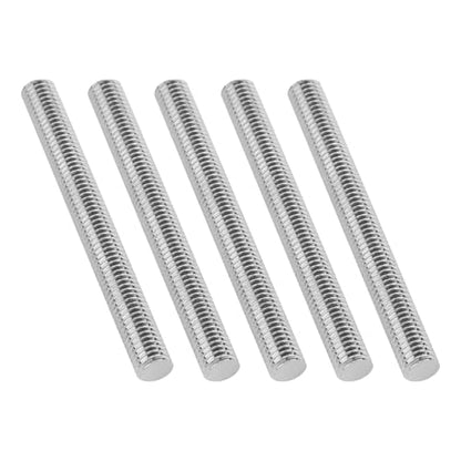 5Pcs Fully Threaded Rod & Studs, M5 x 50mm Long Threaded Screw, 0.8mm Thread Pitch, 304 Stainless Steel Right Hand Thread Bar Studs for Furniture Machinery Assembly - size: M5 x 50mm