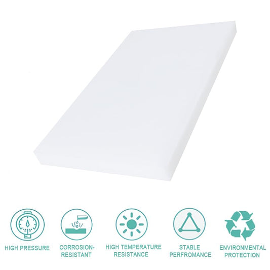High-Density Polyethylene (HDPE) Plastic Sheet (1, White, 6" X 12"X 1/2") - color: White, size: 6" X 12"X 1/2"