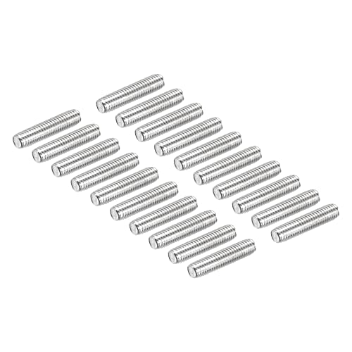 DMiotech 20 Pack M5 x 20mm Fully Threaded Rod 304 Stainless Steel Right Hand Threads Rod Bar Studs Clamps and U-Bolts - size: M5 x 20mm