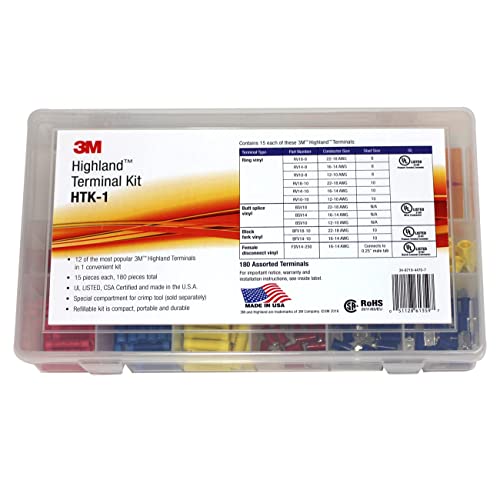 3M Highland Terminal Kit, HTK-1, 1 Kit of 180 Pieces - style: Standard terminal kit