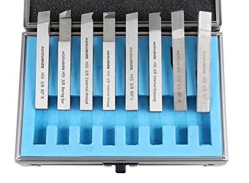 Accusize Industrial Tools HSS Tool Bit Pre-Ground, 3/8 in, 2662-2003 - size: 3/8 in
