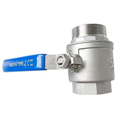 2" Male to Female Thread Full Port Ball Valves NPT 304 Stainless Steel for Water Oil Gas WOG1000 - size: 2 Inch