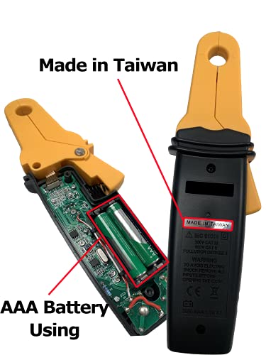 TECPEL DCM-043 Digital AC/DC clamp meter, clamp transmitter, high resolution of 1mA