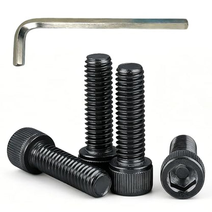 M6-1.0 x 30mm Socket Head Cap Screws Bolts, Grade 12.9 Alloy Steel Black Oxide, M6 30mm Allen Socket Drive, Machine Thread with Hex Spanner,20 PCS (M6X30) - size: M6X30mm
