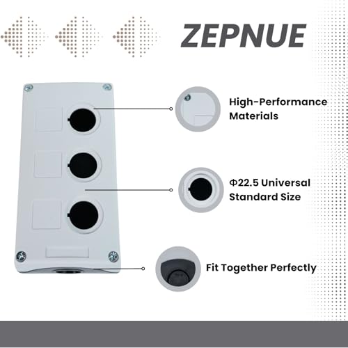 3 Button Mounting Hole Push Button Switch Control Station Box
