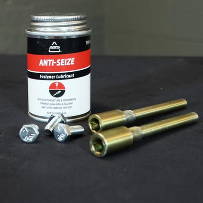 AGS Automotive Solutions Brush Top Can Thread-Magic Anti-Seize Lubricant for Bolts and Screws, 4 oz, High Temperature, Automotive, Home, Shop Lubricant - size: 4oz