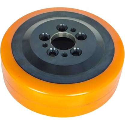 XYZIL Drive Tire Wheel 50460101 Compatible with Jungheinrich EJE120 Forklift Electric Pallet Truck Roller Poly 230X75X45