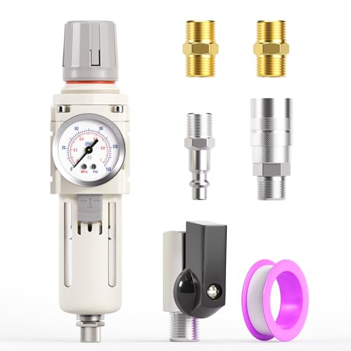 TAILONZ 3/8"NPT AW3000-03 Filter Regulator - color: White, size: 3/8"NPT