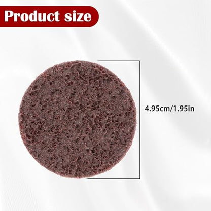 findmall 25Pcs 2 Inch Maroon Quick Change Surface Prep Conditioning Discs