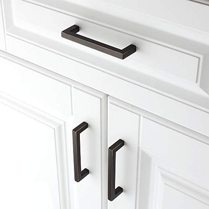 KOOFIZO 30 Pack 3-3/4 in Oil Rubbed Bronze Cabinet Pulls Drawer Handle 1816 - color: Oil Rubbed Bronze, size: 3-3/4" CC - 30Pcs, style: Modern