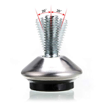 OwnMy M6 Adjustable Swivel Leveling Feet 12PCS Metal Adjustable Table Feet