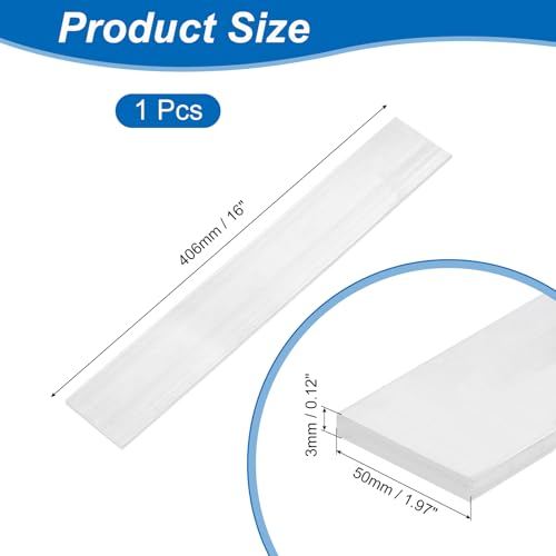 uxcell Square Aluminum Flat Bar, 1/8" Thickness 2" Width 16" Length Square 6061 Aluminum Bar Flat Plate, 3 x 50 x 406mm T6511 Solid New Mill Stock - size: 1/8" T x 2" W x 16" L(3x50x406mm)