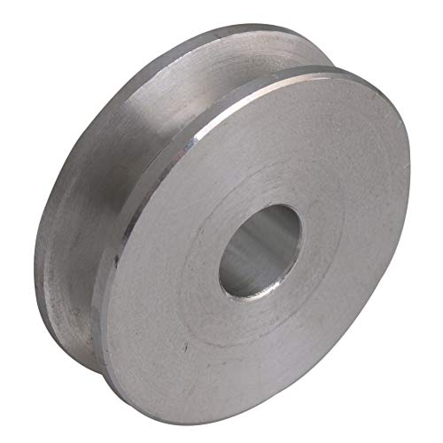 3.1x1.5x0.8cm Silver Aluminum Alloy 0.8cm Fixed Single Bore V-Shape Pulley Wheel for Motor Shaft 0.3-0.5cm PU Round Belt - size: 31*8mm