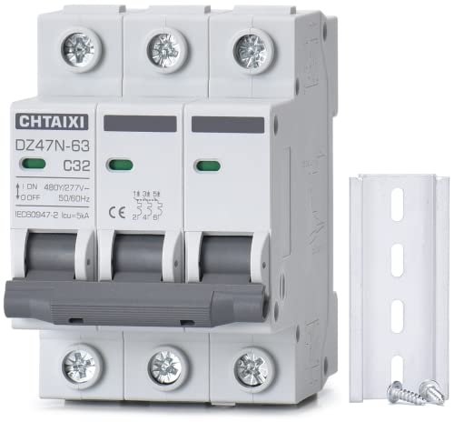 AC Miniature Circuit Breaker, 3 Pole 480V 32 Amp - style: 32 Amp