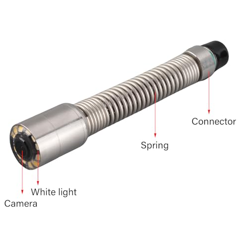 LiebeWH Pipeline Inspection Camera IP68 Waterproof Sewer Drain Scope with 12 LED Lights for Pipe Wall Defect Clear View