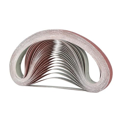 findmall 24Pcs 1 x 30 Inch Aluminum Oxide Sanding Belt