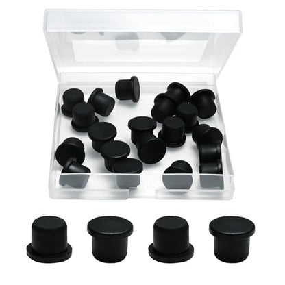 20PCS 7/16" Silicone Rubber Plug, T Type Plug for Round Hole - style: 11mm(7/16"), 20 PCS