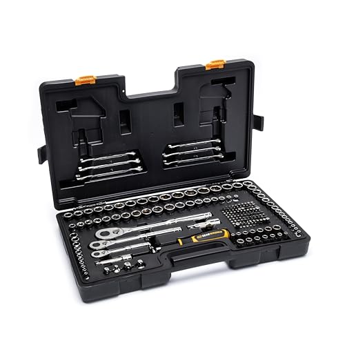 GEARWRENCH 202 Piece 72T 6 Point SAE/mm Mechanics Tool Set | GW72MLCBMTS - style: 202 Piece