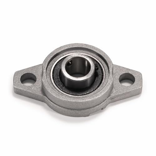 XIKE 4 Pcs KFL001 Mounted Pillow Block Bearings Bore 12mm/0.47inch. - size: KFL001 Bore 12 mm
