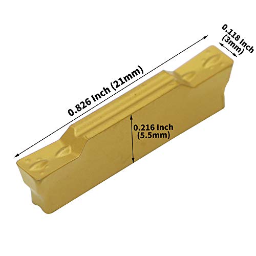 3/4" Internal Grooving Tool MGIVR2520-3 Boring Bar Lathe Turning Tool Holder 20mm Shank Grooving Cut-Off Cutter with 1PCS MGMN300 (3mm Width) Carbide Inserts for Metal CNC Machine Tools